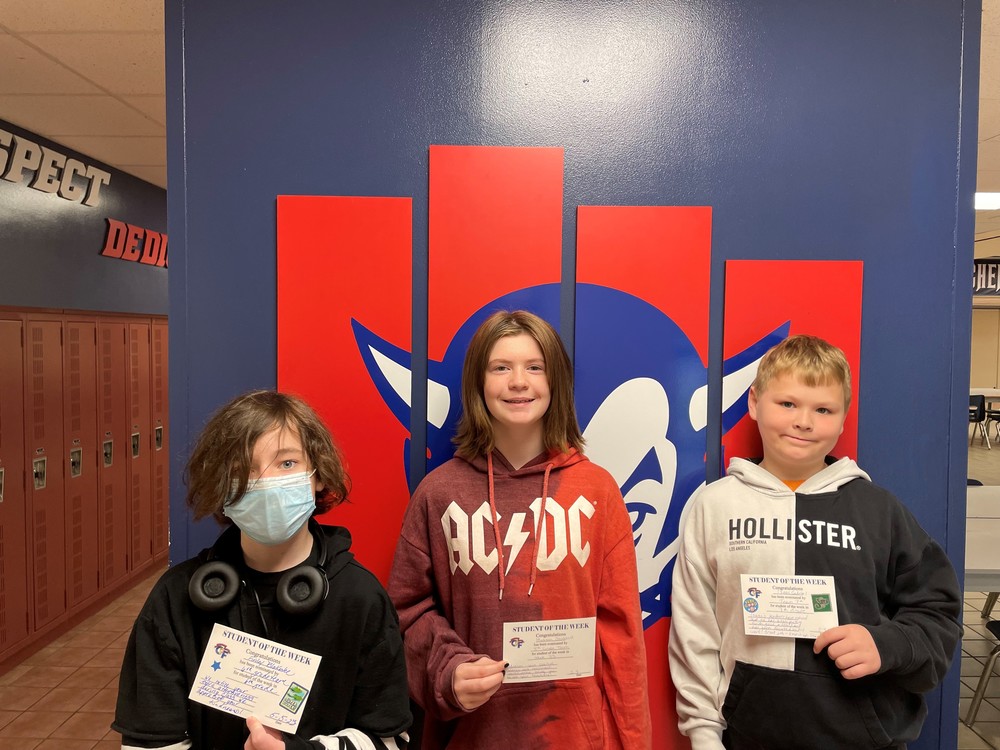 Students of the Week 5523 Chenango Forks Central Middle School
