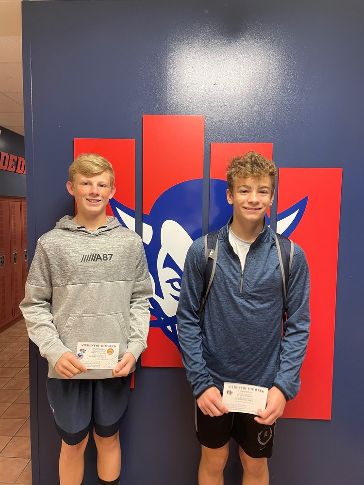 Students of the Week 10/14/22 Chenango Forks Central Middle School