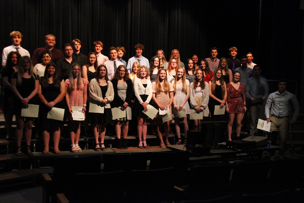 Group photo of National Honor Society Inductees 