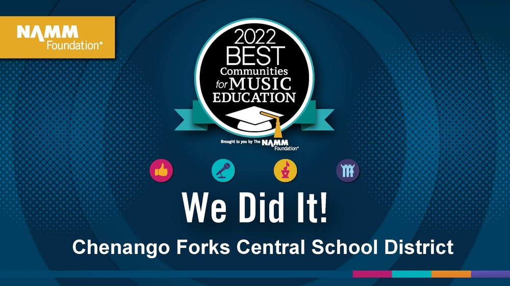 Chenango Forks named one of the Best Communities for Music Education 